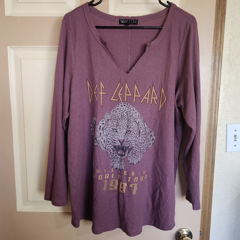 Torrid Purple Graphic Long Sleeve Tee
